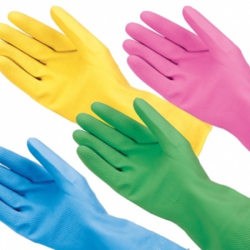 household rubber gloves medium