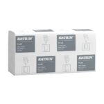 Katrin Plus 3ply White W Fold Hand Towels (Narrow Fold) Case (25 x 90 Towels 2250)