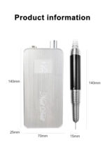 SILVER Electric Nail Drill Machine 80W 35000 RPM - Image 2