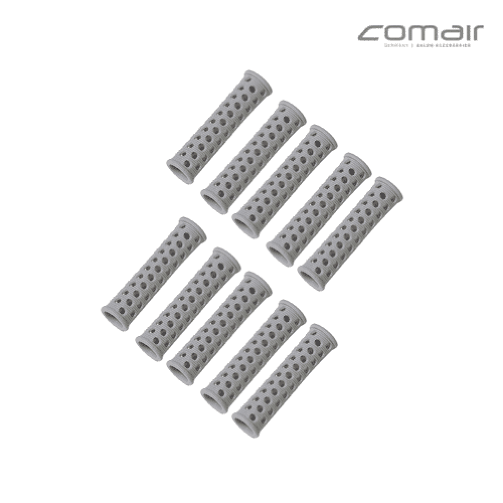 189af97d-7903-442c-b35a-2b86ca99c4dc.png Comair Flat wave curlers 65mm Ø15mm (Pack of 10pcs) Grey - Image 1