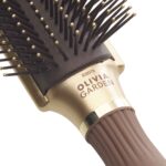 Olivia Garden Expert Style Control Detangling Brush - Nylon Bristles Gold & Brown - Image 2