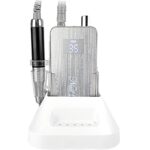 SILVER Electric Nail Drill Machine 80W 35000 RPM