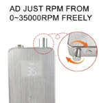 SILVER Electric Nail Drill Machine 80W 35000 RPM - Image 4