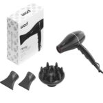 Hair Dryer FLOWY Black-Silver - Image 3