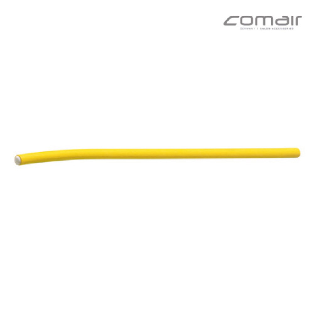 531ed7e8-6514-4d95-b84f-51b139d6c689.jpg Comair Flex Foam Roller Papillotes YELLOW 10 x 250mm (Pack of 6) - Image 1