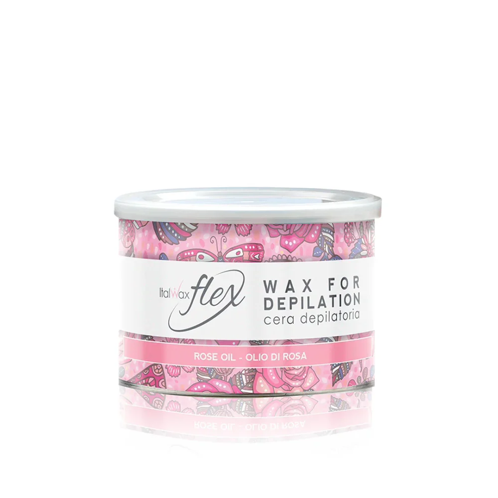 592e0b2e-be68-4aeb-b1e5-f0c1b3dcd128.webp ItalWax Flex ROSE OIL Strip Wax, Tin 400 ml - Image 1