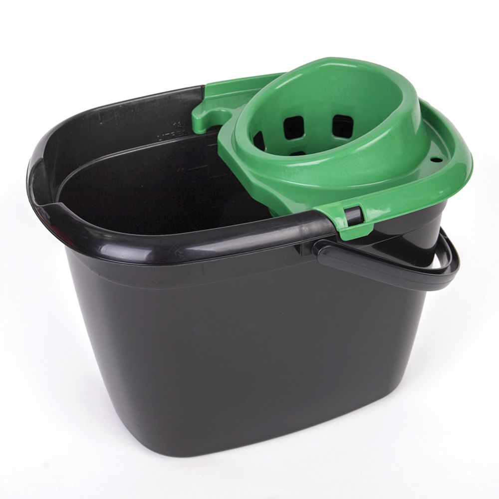 63b4f8dc-4cac-4357-8b2d-5af789fd131d.jpg 14L Recycled Mop Bucket with Wringer GREEN - Image 1