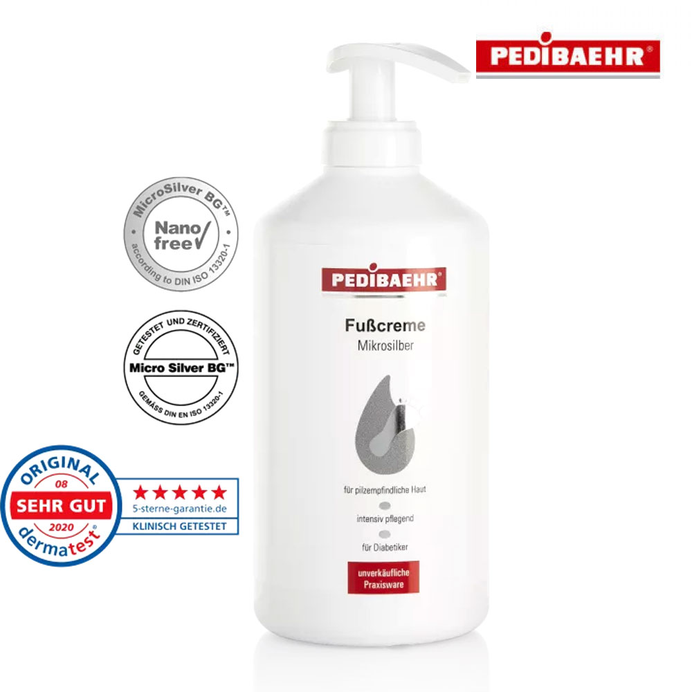 6d06cbfa-e4c2-4370-8023-0b30e0f02977.jpg PEDIBAEHR Foot Cream Microsilver 500ml - Image 1
