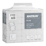 Katrin Plus 3ply White W Fold Hand Towels (Narrow Fold) Case (25 x 90 Towels 2250) - Image 2