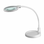LED Desk Magnifying Lamp LUNA 4 Inch Lens 3 Dioptre 1.75x Weighted Base