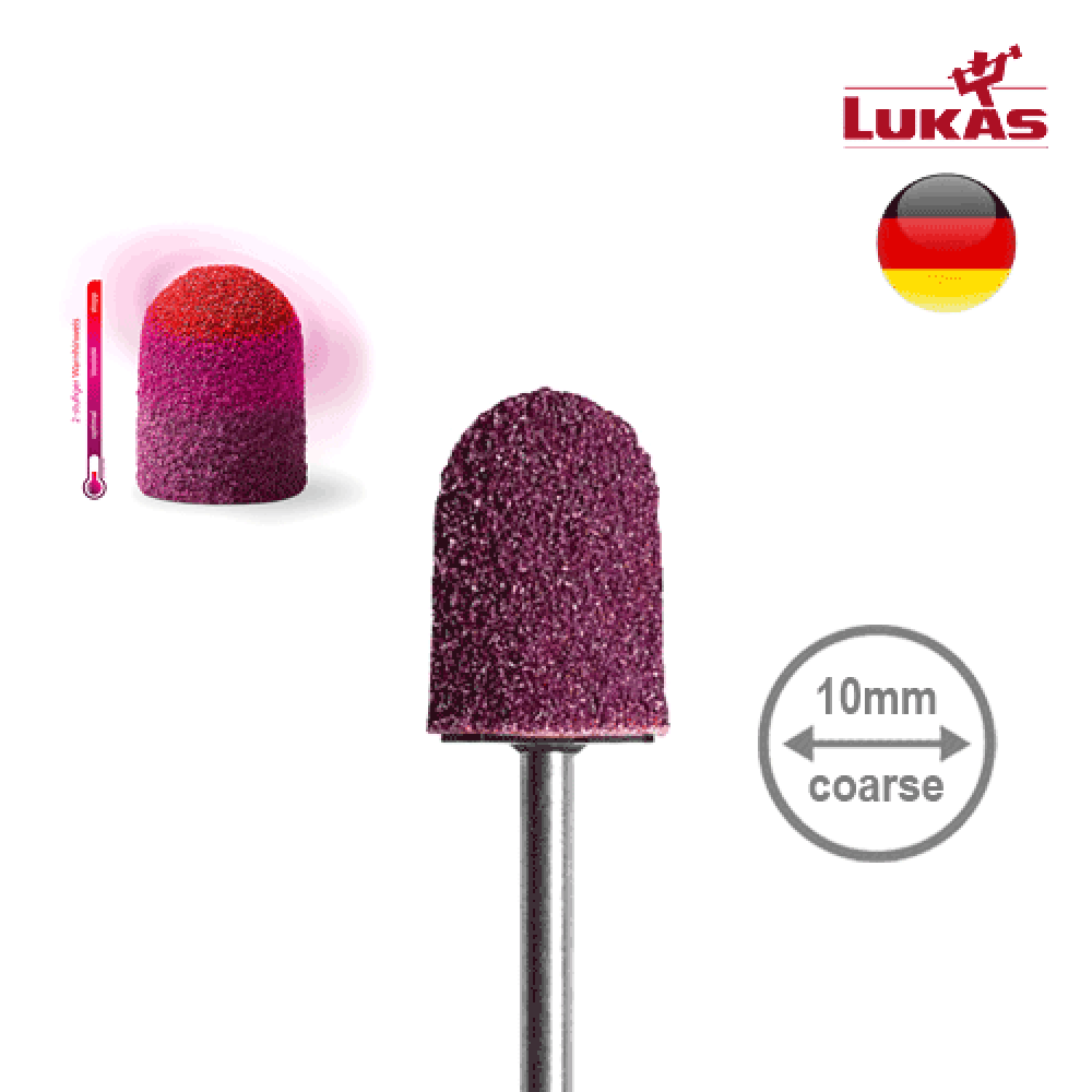 b2dd9204-1ac0-44f3-bf6d-b38b8a53f787.png Abrasive caps SK THERMO 10mm - Hard Grit 80 (Pack of 10) - Image 1