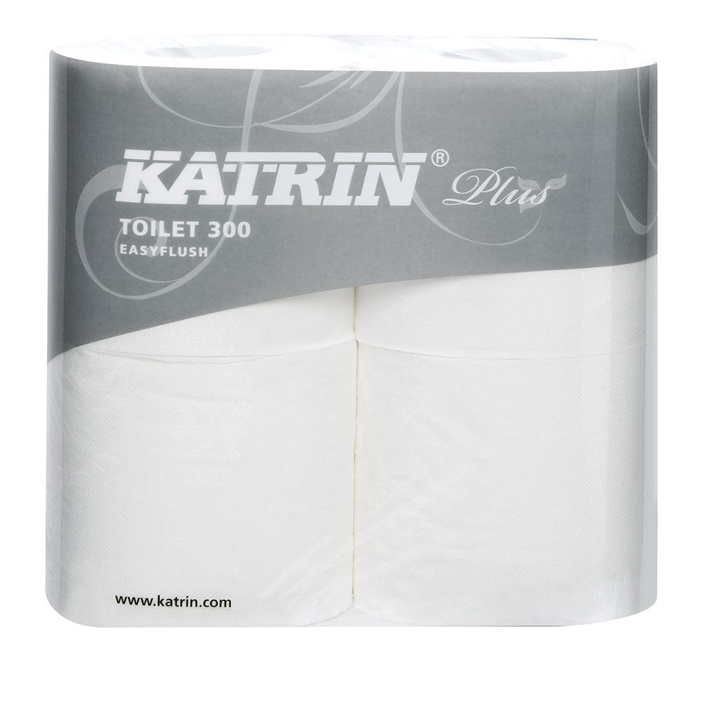 e47cff26-d4ab-4394-9c37-79fe42426dfe.jpg Katrin Plus 2 ply White Easy Flush Toilet Rolls (20 Rolls) - Image 1