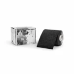 Hairdressing Black EMBOSSED Aluminium Foil Roll 12cm x 100m 15 micron
