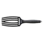Olivia Garden Fingerbrush Care Iconic Boar & Nylon Full Black Medium