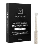 Glitter Handle Microbrushes - Gold Glitter
