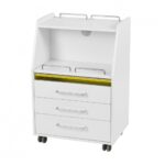 Multifunctional Podiatry Salon Trolley with three drawers and UV
