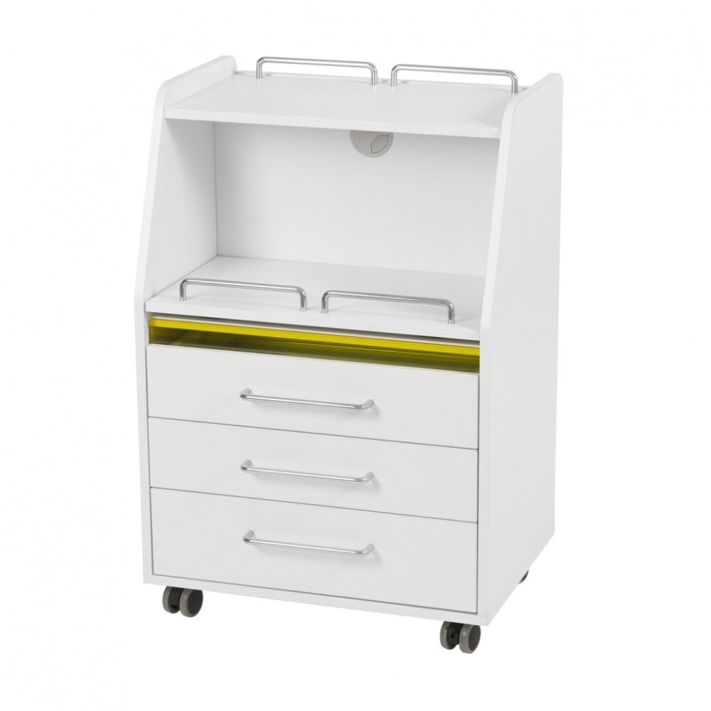 f7a58a15-c3fd-41be-8211-d6b3708780f1-4.jpg Multifunctional Podiatry Salon Trolley with three drawers and UV - Image 1