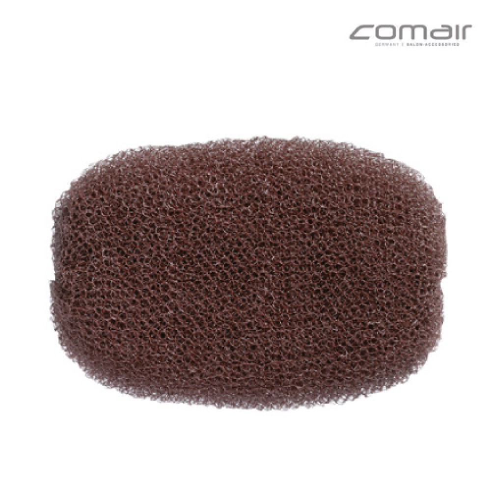 fa8fe77c-1ad7-4812-bc8d-0befc365c60b-4.jpg Comair Bun Padding Round 7x11cm Brown - Image 1